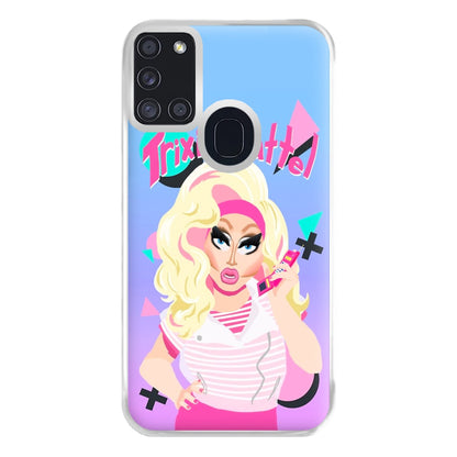 Trixie Mattel 80's Realness - Drag Queen's Drag Race Phone Case for Galaxy A21s