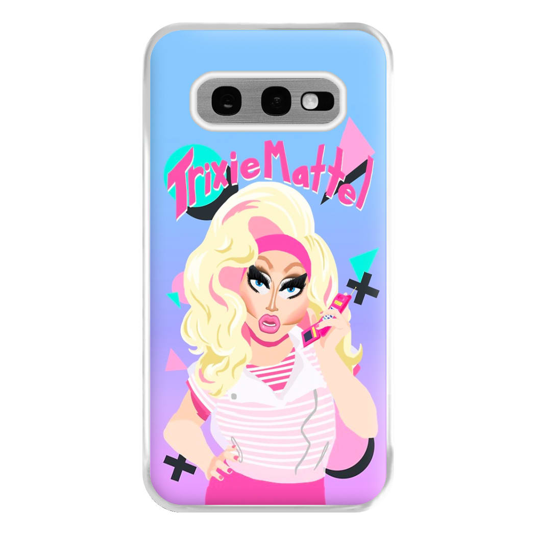 Trixie Mattel 80's Realness - Drag Queen's Drag Race Phone Case for Galaxy S10e