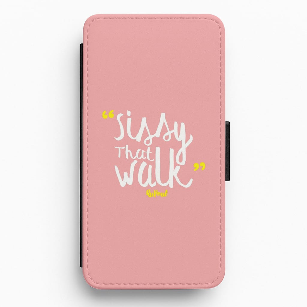 Pink Sissy That Walk - RuPaul's Drag Race Flip Wallet Phone Case