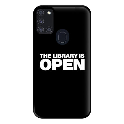 The Library is OPEN - Drag Queen's Drag Race Phone Case for Galaxy A21s