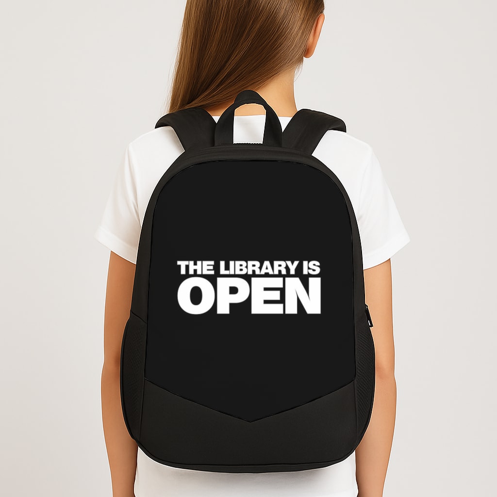 The Library is OPEN - Drag Queen's Drag Race Large School Bag