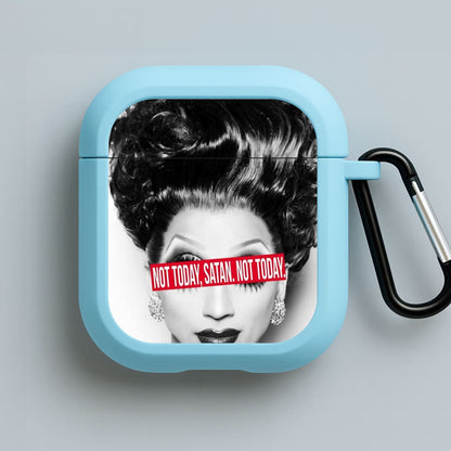 Not Today, Satan. Not Today - Drag Queen's Drag Race Blue AirPods Case