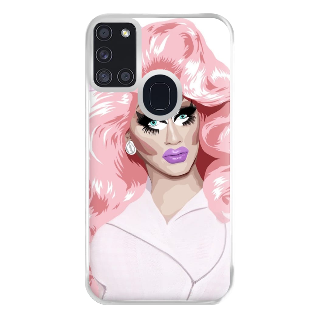 White Trixie Mattel - Drag Queen's Drag Race Phone Case for Galaxy A21s