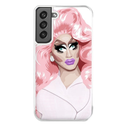 White Trixie Mattel - Drag Queen's Drag Race Phone Case for Galaxy S21FE