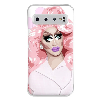 White Trixie Mattel - Drag Queen's Drag Race Phone Case for Galaxy S10 Plus