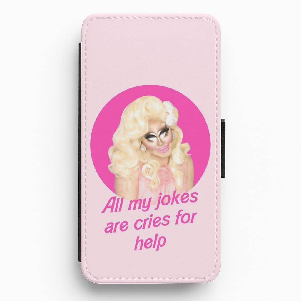 Trixie Mattel Jokes - Drag Queen's Drag Race Flip Wallet Phone Case