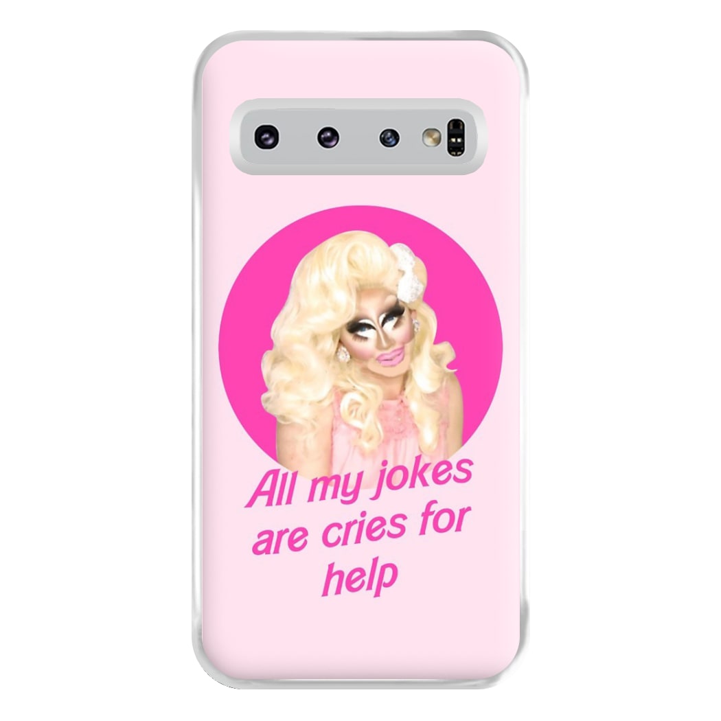 Trixie Mattel Jokes - Drag Queen's Drag Race Phone Case for Galaxy S10 Plus