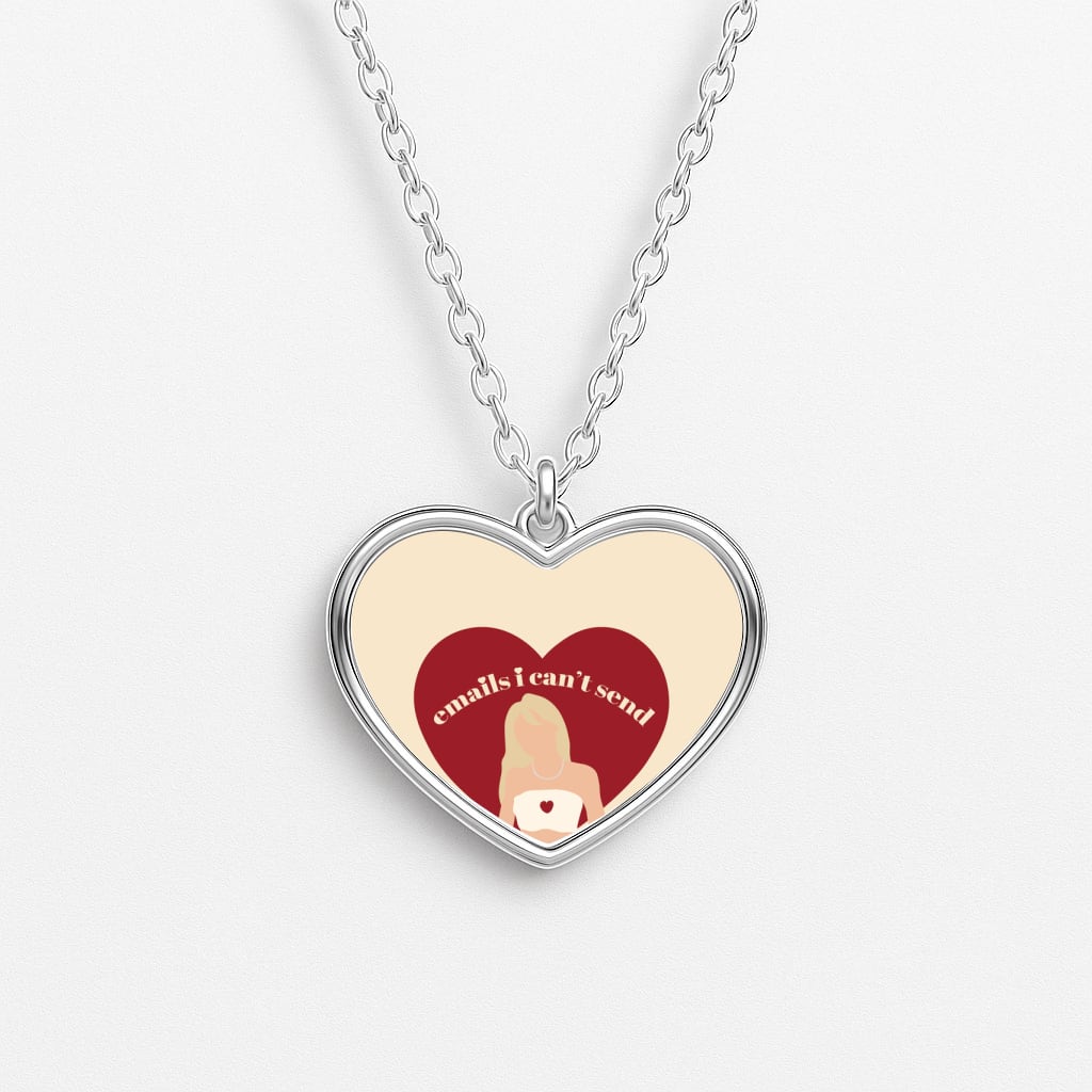 Emails I Can't Send Heart Necklace