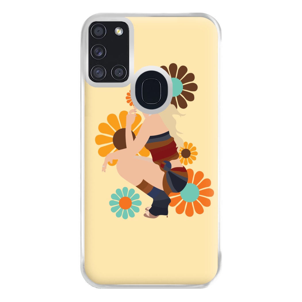 Floral Sabrina Phone Case for Galaxy A21s