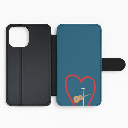Love Guitar Flip Phone Case