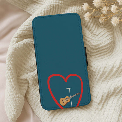 Love Guitar Wallet Phone Case
