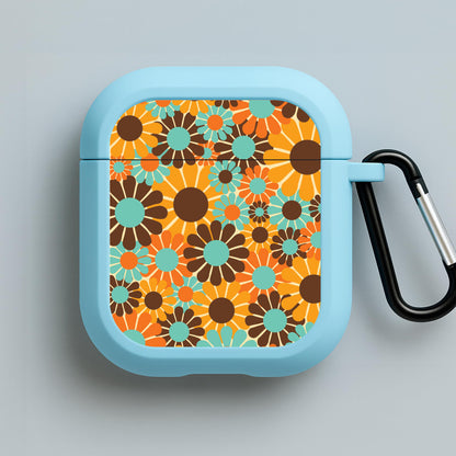 Flower Collage  Blue AirPods Case