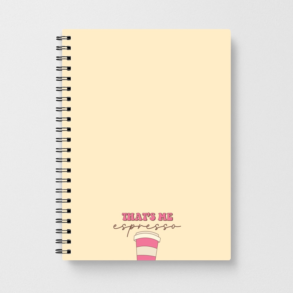 That's Me Espresso Notebook
