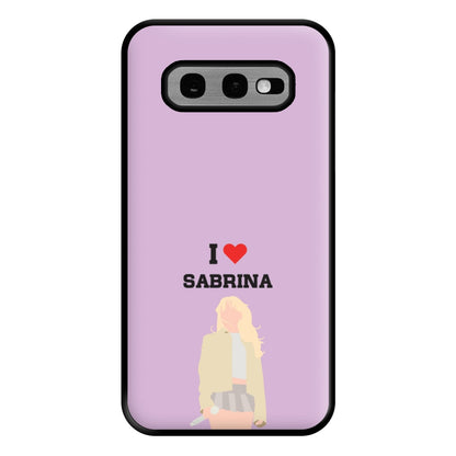 I Love Sabrina Carpenter Phone Case for Galaxy S10e