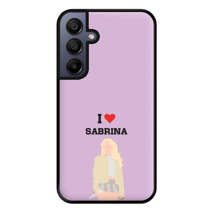 I Love Sabrina Carpenter Phone Case for Galaxy A15