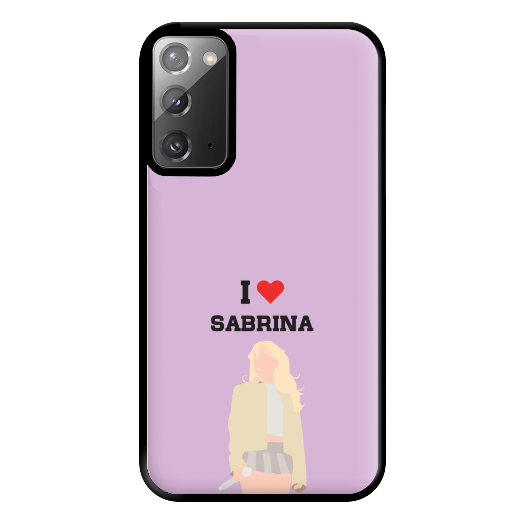 I Love Sabrina Carpenter Phone Case for Galaxy Note 20 Ultra