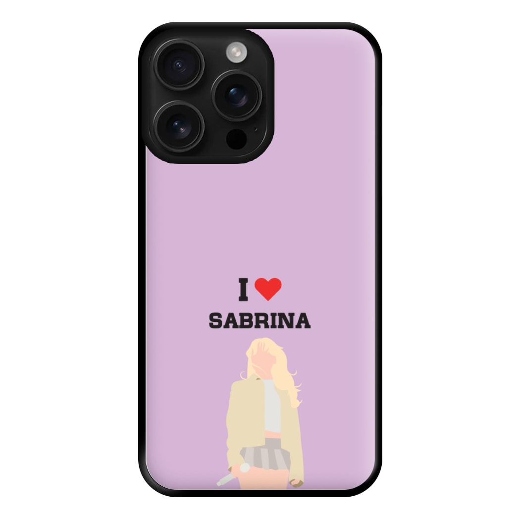 I Love Sabrina Carpenter Phone Case for iPhone 16 Pro Max