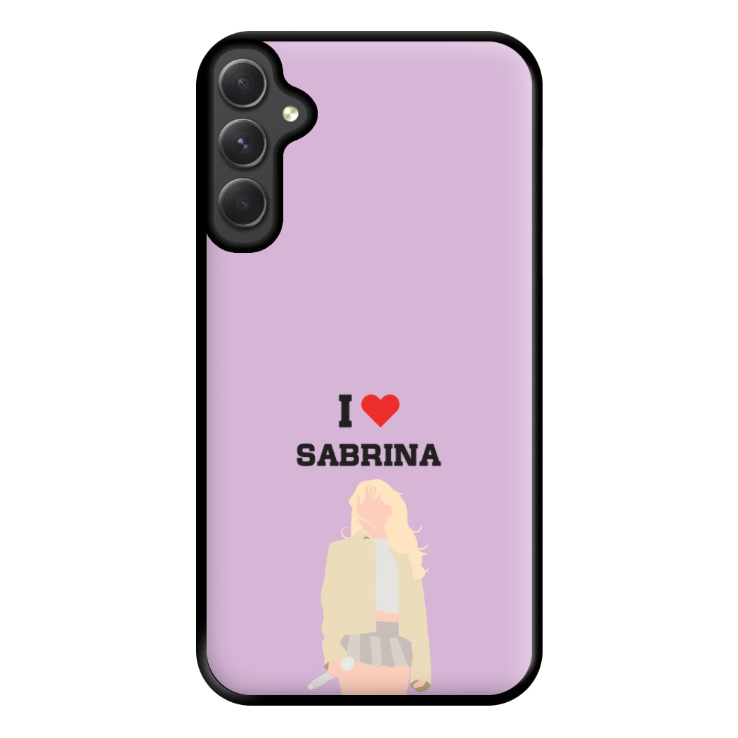 I Love Sabrina Carpenter Phone Case for Galaxy A14