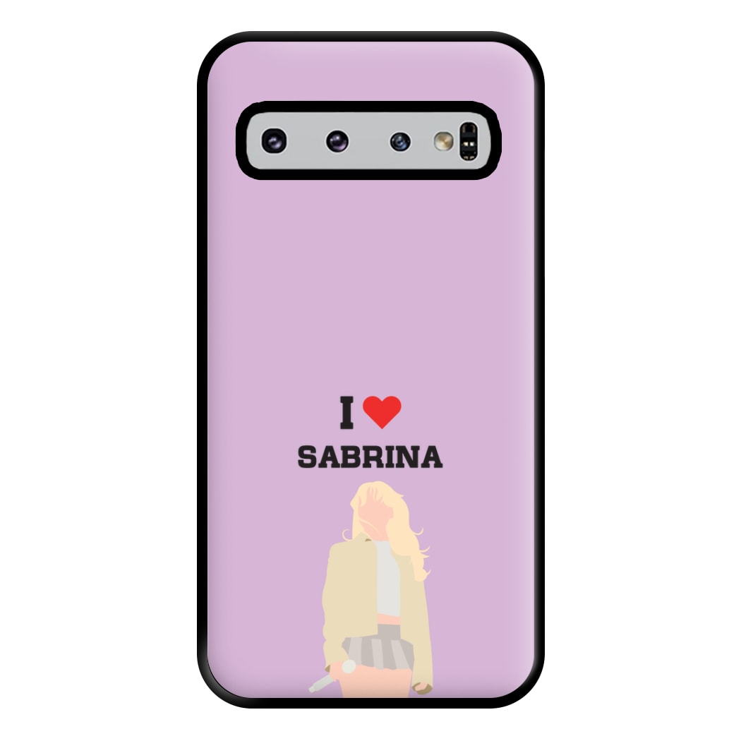 I Love Sabrina Carpenter Phone Case for Galaxy S10 Plus