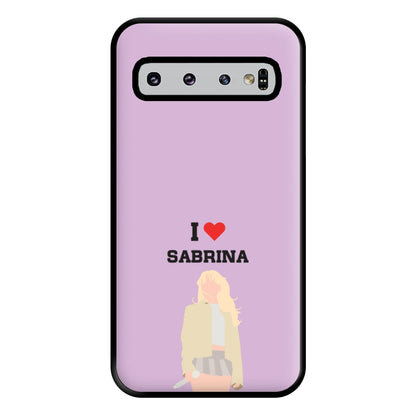 I Love Sabrina Carpenter Phone Case for Galaxy S10 Plus