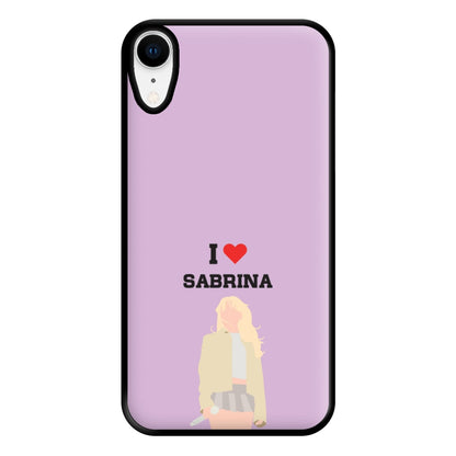 I Love Sabrina Carpenter Phone Case for iPhone XR