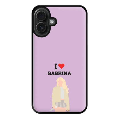 I Love Sabrina Carpenter Phone Case for iPhone 16 Plus