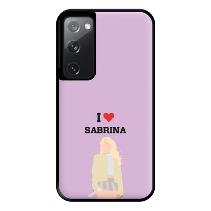 I Love Sabrina Carpenter Phone Case for Galaxy S20FE