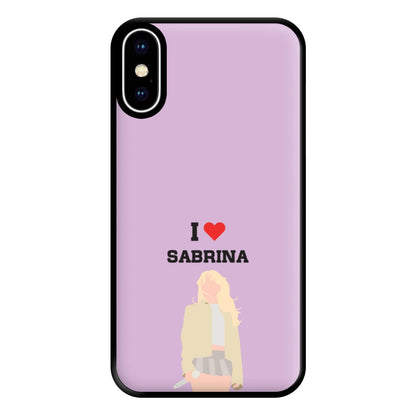 I Love Sabrina Carpenter Phone Case for iPhone XS Max