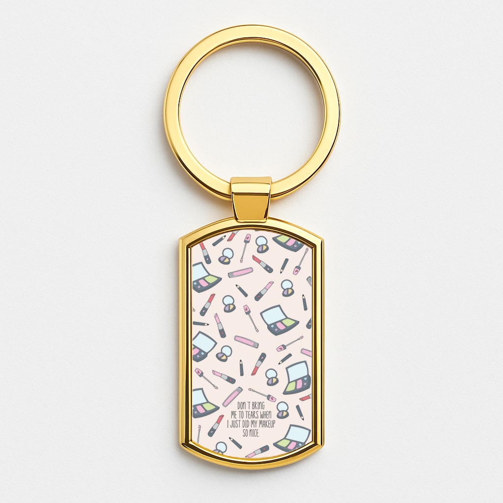 Don't Bring Me To Tears Gold Keyring