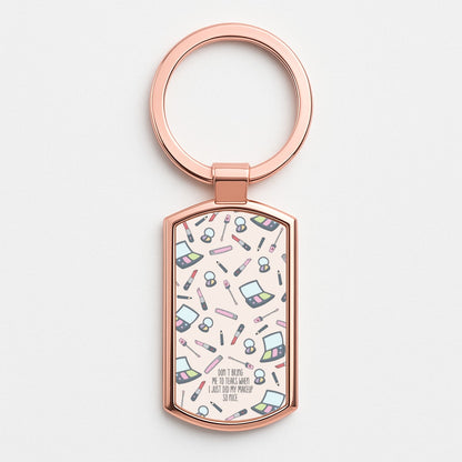 Don't Bring Me To Tears Rose Gold Keyring