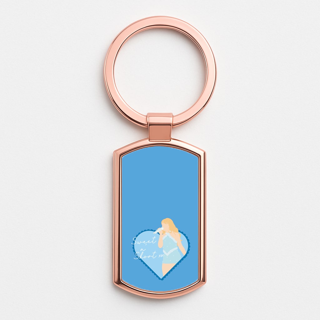 Sweet N' Short Rose Gold Keyring