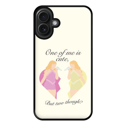 One Of Me Is Cute Phone Case for iPhone 16 Plus