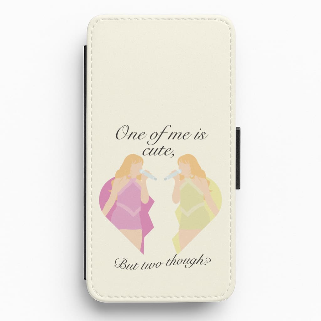 One Of Me Is Cute Flip / Wallet Phone Case