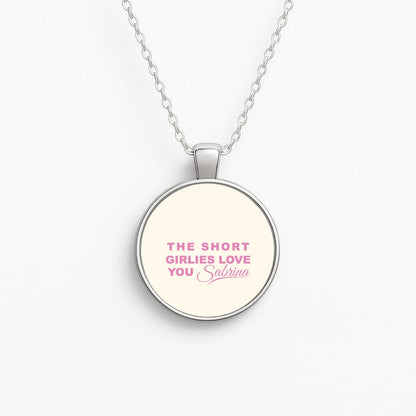 The Short Girlies Love You Sabrina Circle Necklace