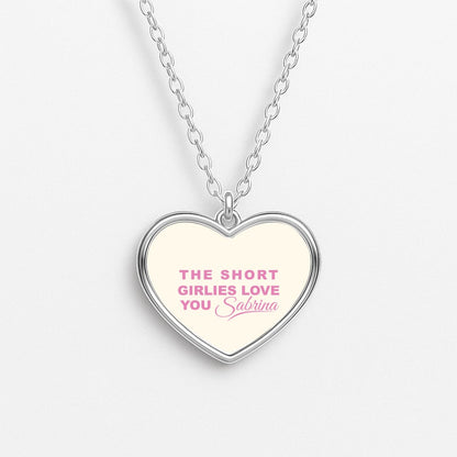 The Short Girlies Love You Sabrina Heart Necklace