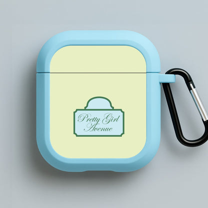 Pretty Girl Avenue Blue AirPods Case