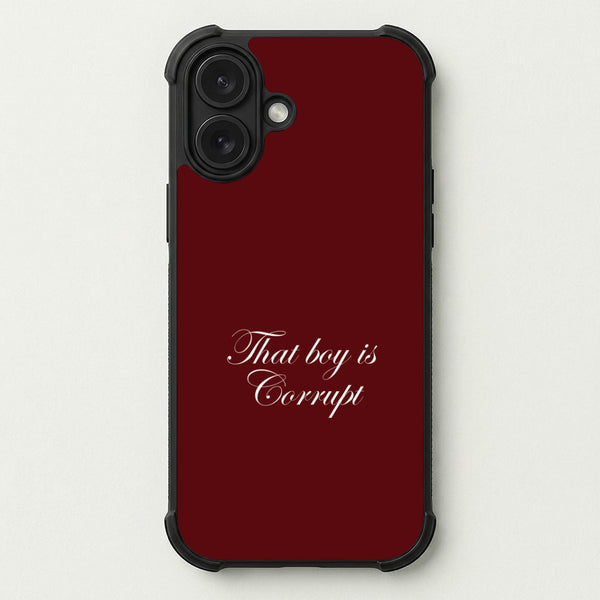 That Boy Is Corrupt Phone Case — Bumper case
