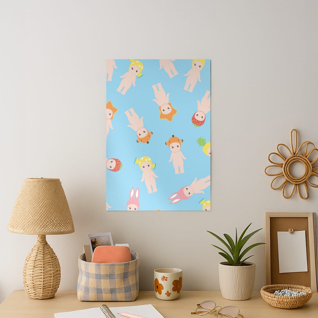 Angels Pattern Art Print