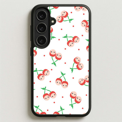Cherry Angels Pattern Phone Case for Galaxy S25FE