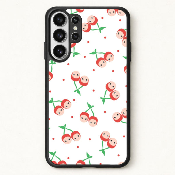 Cherry Angels Pattern Phone Case for Galaxy S26 Ultra
