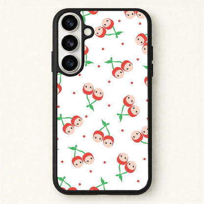 Cherry Angels Pattern Phone Case for Galaxy S26 Plus