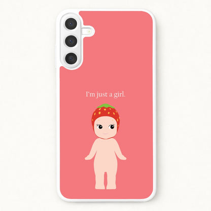 I'm Just A Girl Phone Case for Galaxy A37