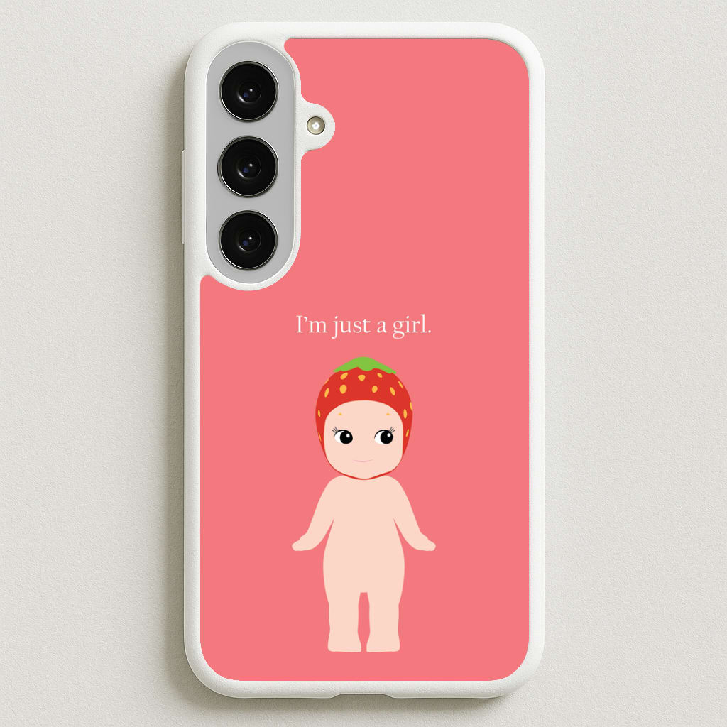 I'm Just A Girl Phone Case for Galaxy S25FE