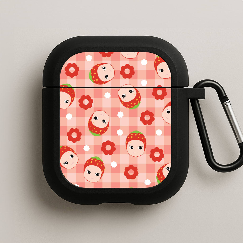 Strawberry Angel Pattern AirPods Case