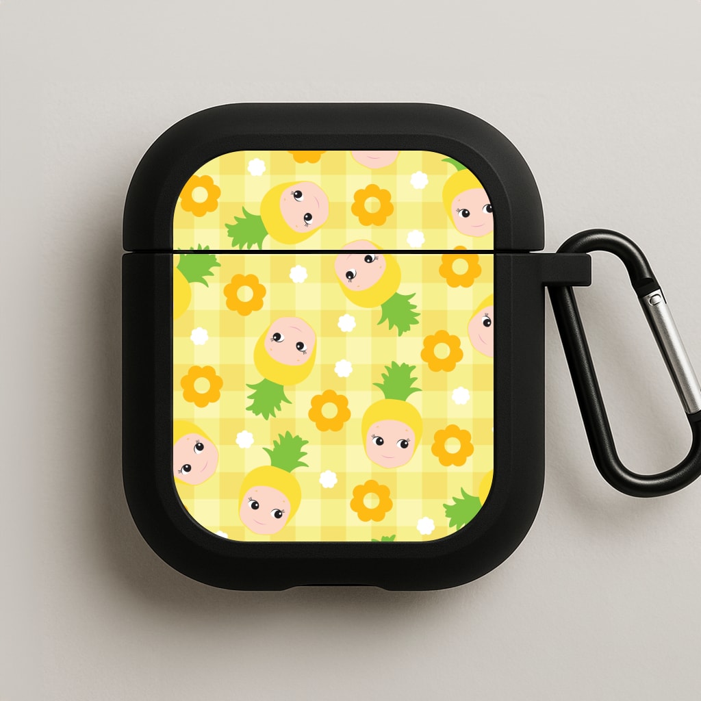 Pineapple Angel Pattern AirPods Case