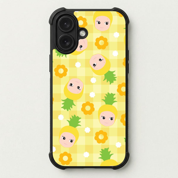 Pineapple Angel Pattern Phone Case — Bumper case