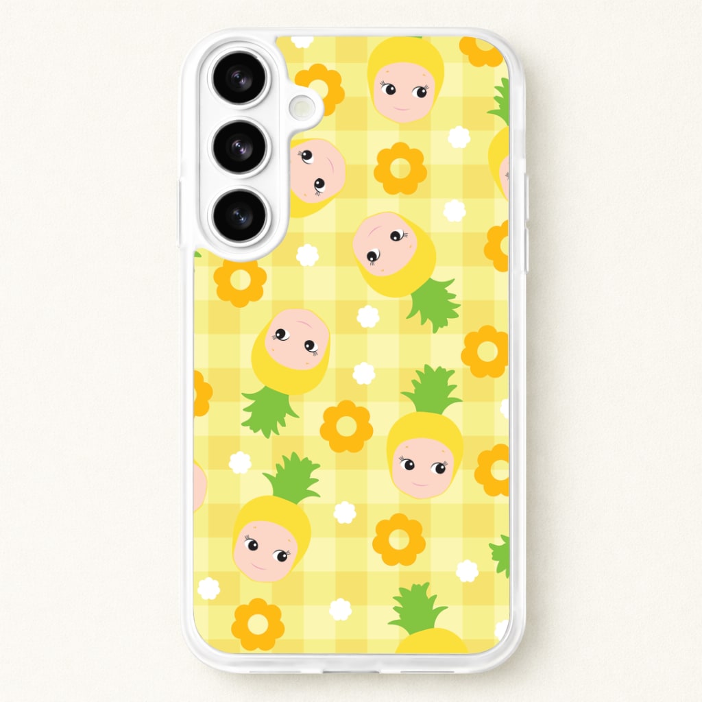Pineapple Angel Pattern Phone Case for Galaxy S26 Plus