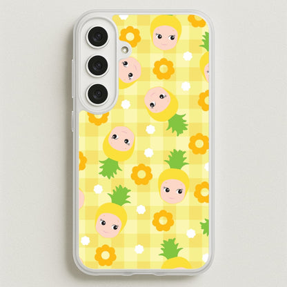 Pineapple Angel Pattern Phone Case for Galaxy S25FE