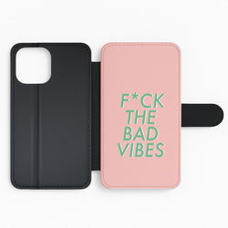 The Bad Vibes - Sassy Quotes Flip Phone Case