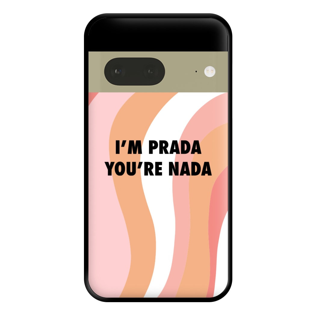 Im Prada You're Nada - Sassy Quotes Phone Case for Google Pixel 7a